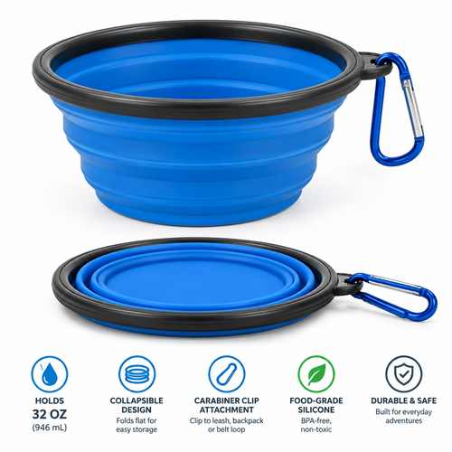 Collapsible Dog Travel Bowl