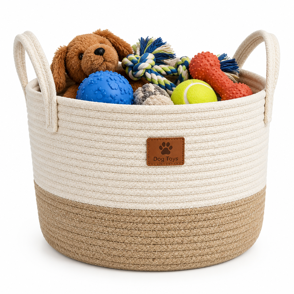 Dog Toy Storage Basket