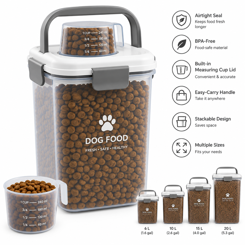 Portable Dog Food Container